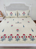 Load image into Gallery viewer, Uphaar - Block Printed Bedsheet Set (Thick Cotton)
