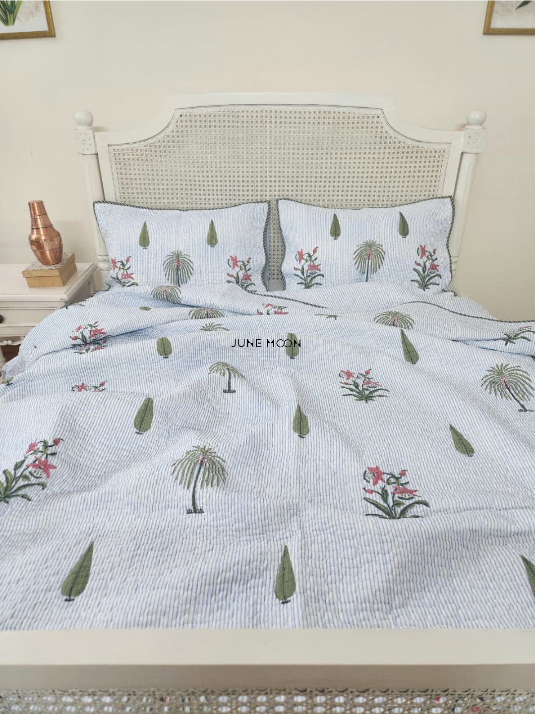 Rimjhim - Quilted Bedcover Set