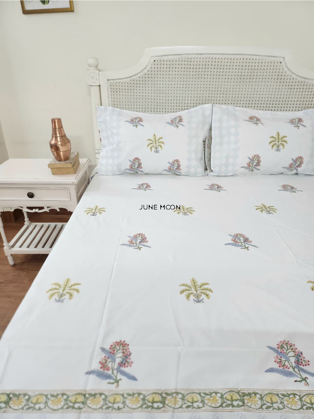 Noor - Block Printed Bedsheet Set