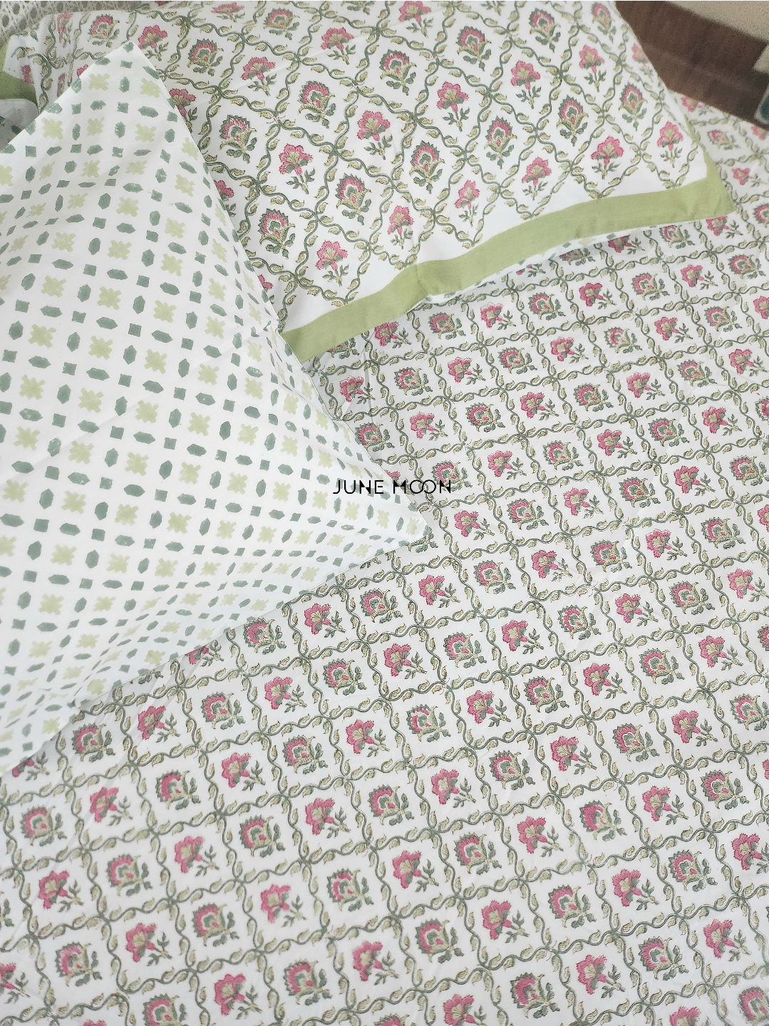 Manmohini - Block Printed Bedsheet Set