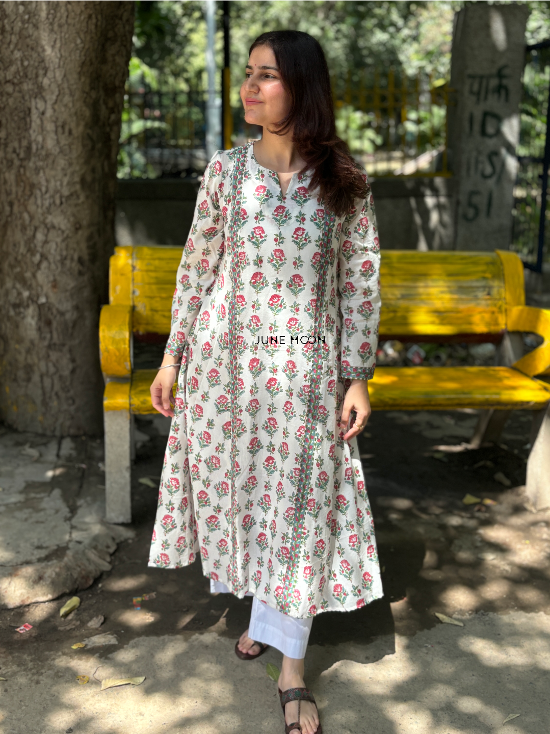 Gulnoor - Block Printed Cotton Kurta