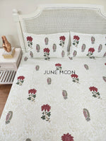 Load image into Gallery viewer, Veda - Block Printed Bedsheet Set
