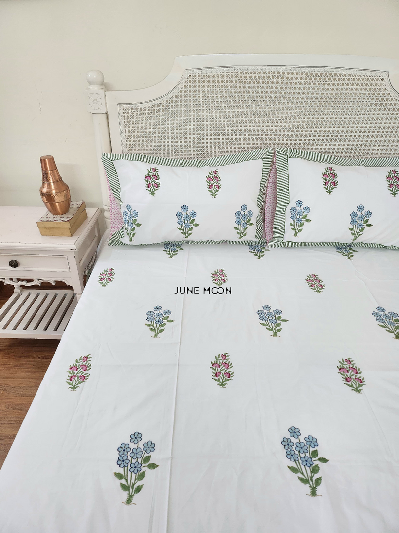 Very Merry - Block Printed Bedsheet Set