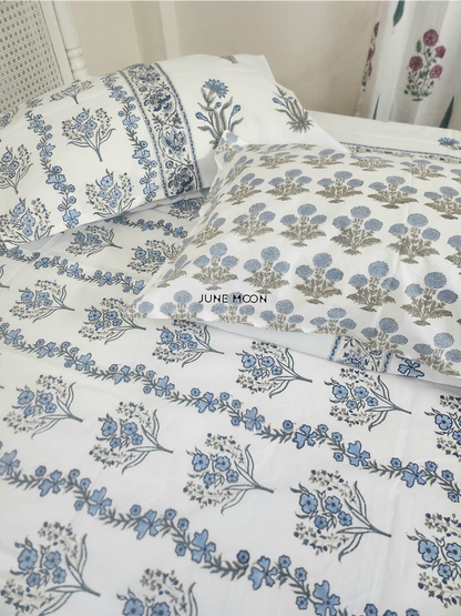 Oh I Sea - Block Printed Bedsheet Set