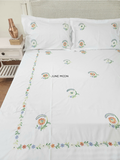 Celine - Embroidered Bedsheet Set