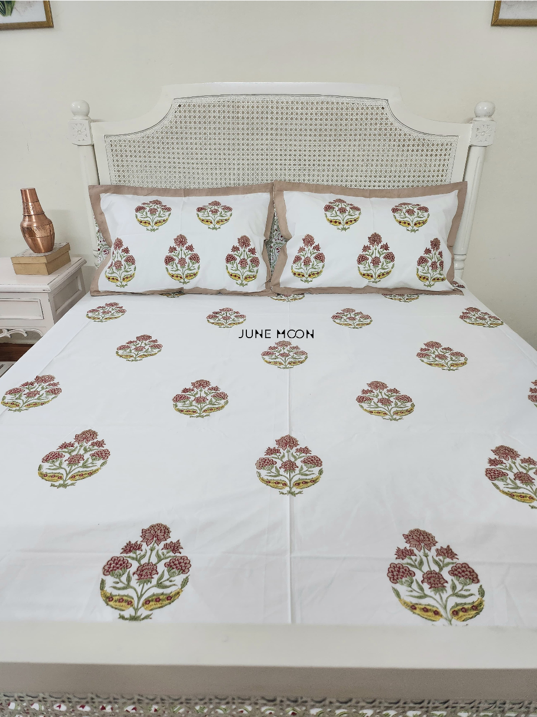 Rustic Terrace - Block Printed Bedsheet Set