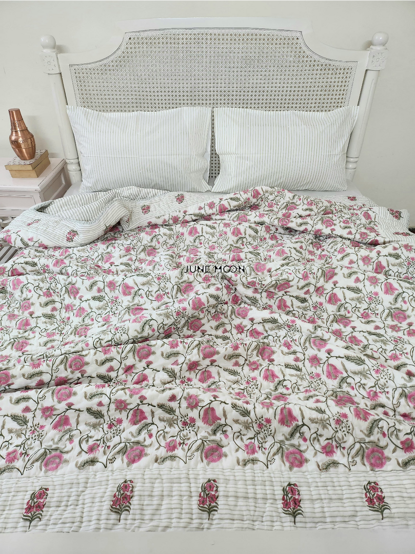 Gauhar - Block Printed Muslin Quilt