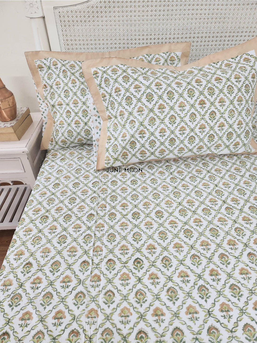 Albeli - Block Printed Bedsheet Set