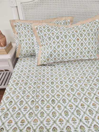 Albeli - Block Printed Bedsheet Set