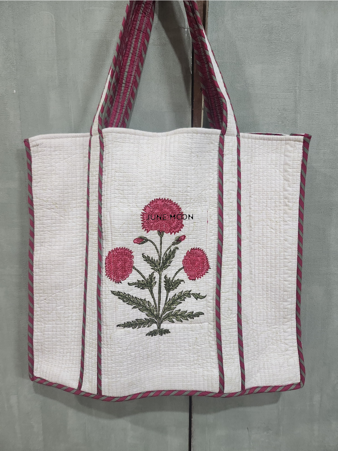 Roza - Block Printed Tote Bag
