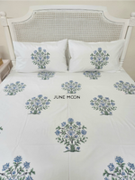Load image into Gallery viewer, Peony Lane - Block Printed Bedsheet Set
