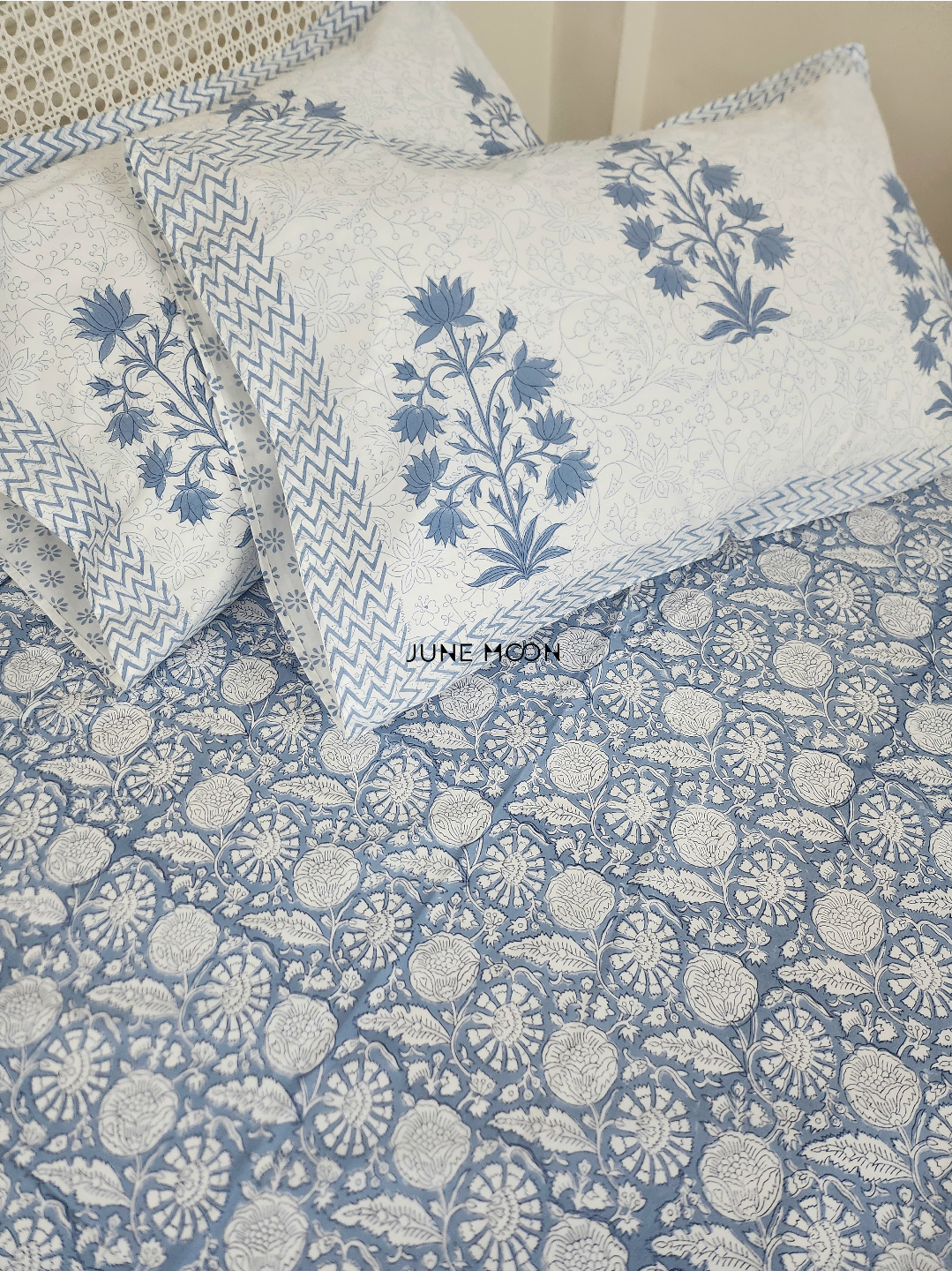 Nyla - Block Printed Bedsheet Set