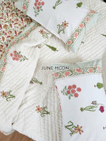 Load image into Gallery viewer, Summer Rouge - Block Printed Muslin Quilt
