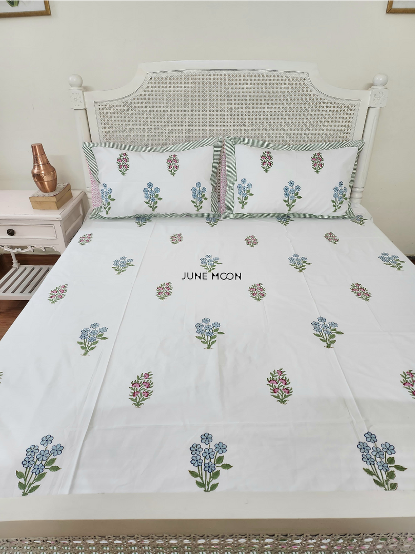 Very Merry - Block Printed Bedsheet Set