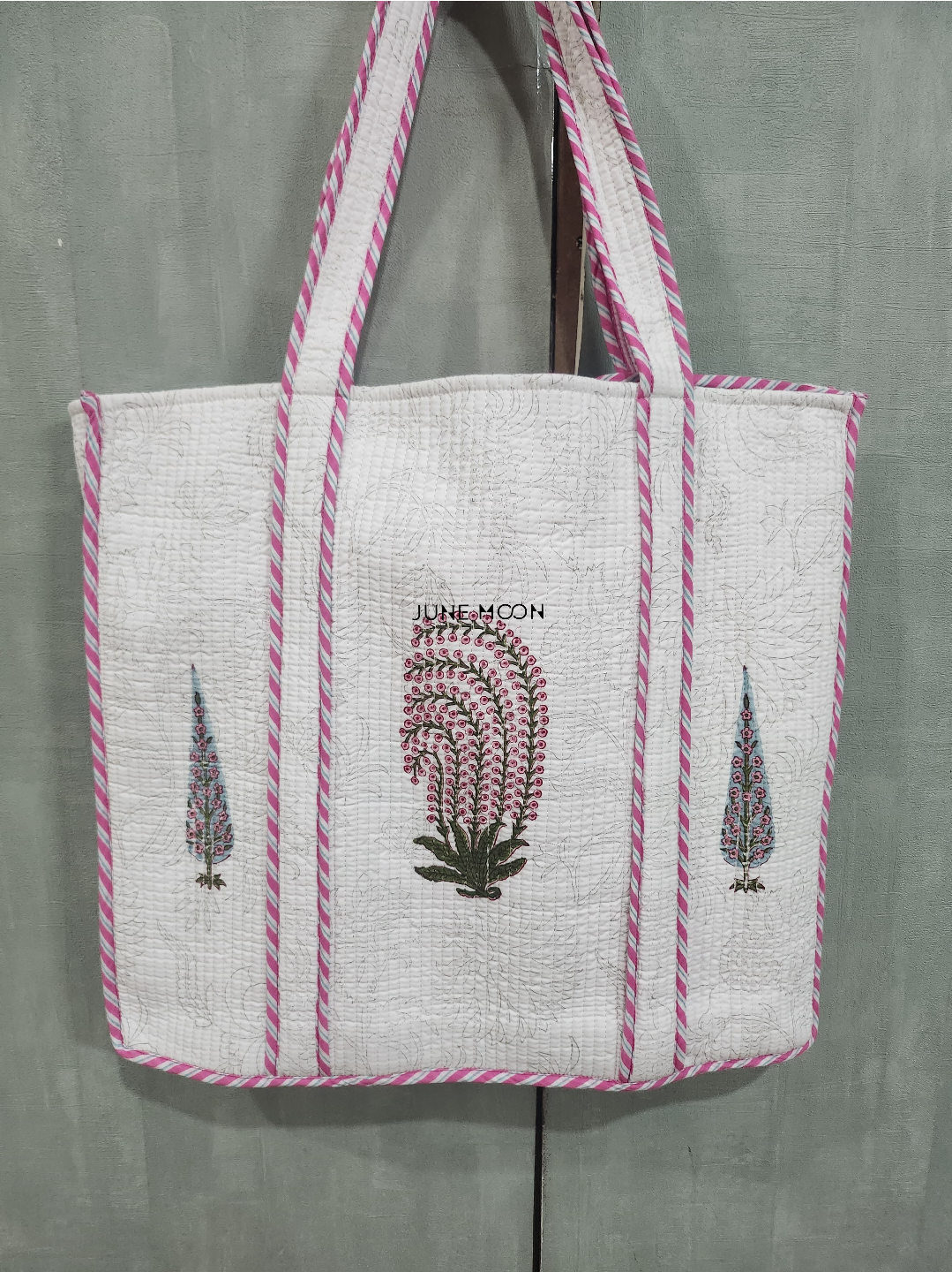 Roza - Block Printed Tote Bag
