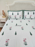 Load image into Gallery viewer, Serene Moments - Block Printed Bedsheet Set
