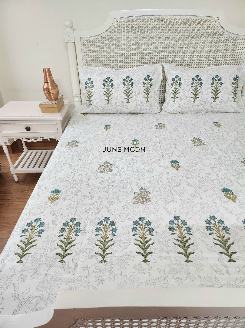 Uphaar - Block Printed Bedsheet Set (Thick Cotton)