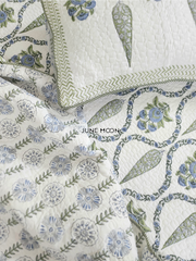 Cool Cascades - Quilted Bedcover Set