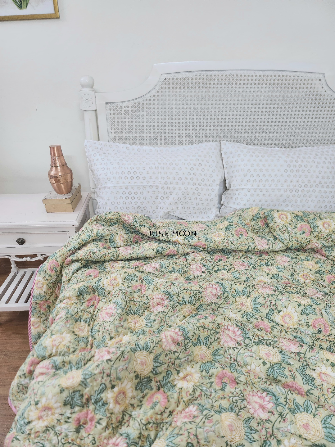 Vintage Whisper - Block Printed Muslin Quilt