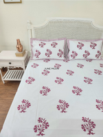 Load image into Gallery viewer, Berry Beautiful - Block Printed Bedsheet Set