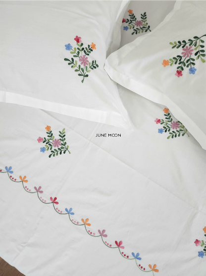 Katherine - Embroidered Bedsheet Set