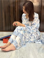 Load image into Gallery viewer, Chaandni - Block Printed Set of Kurta &amp; Pants
