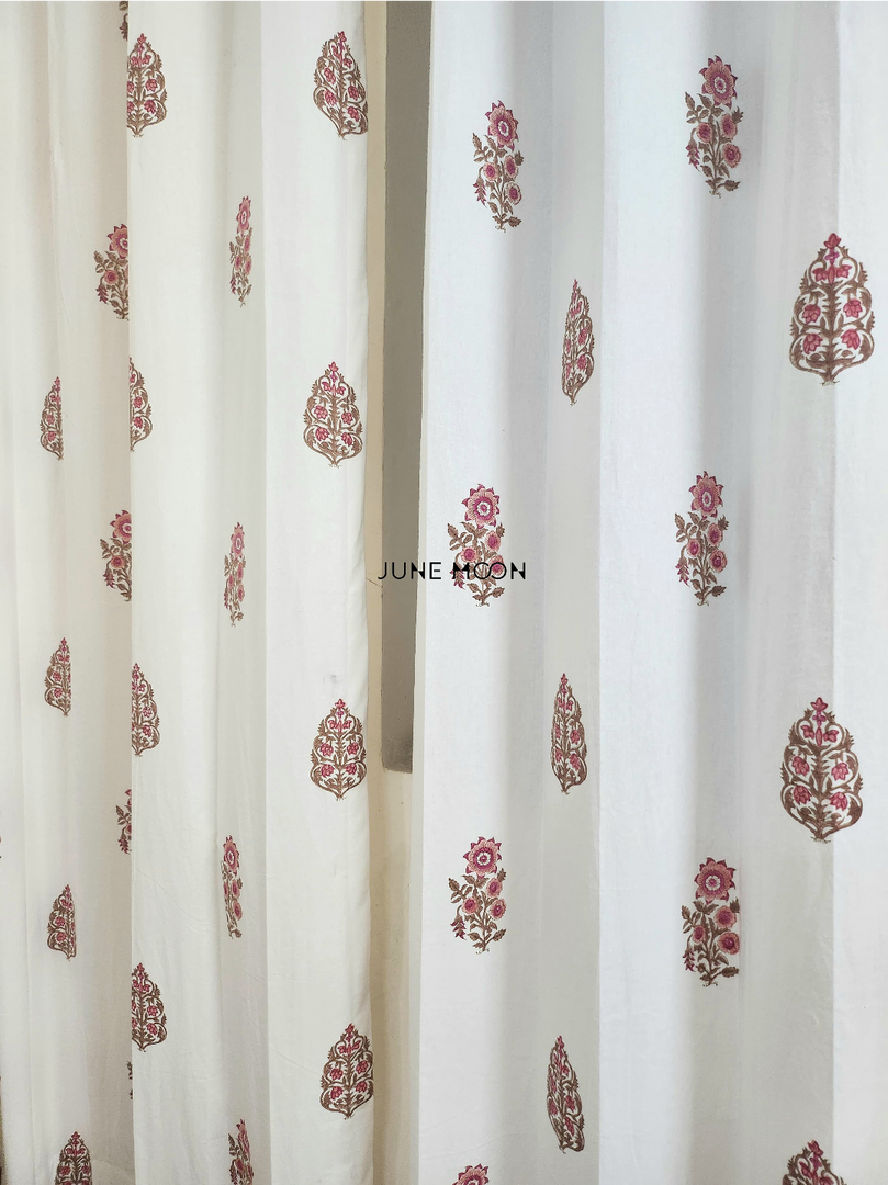 Gul Bano - Block Printed Curtains