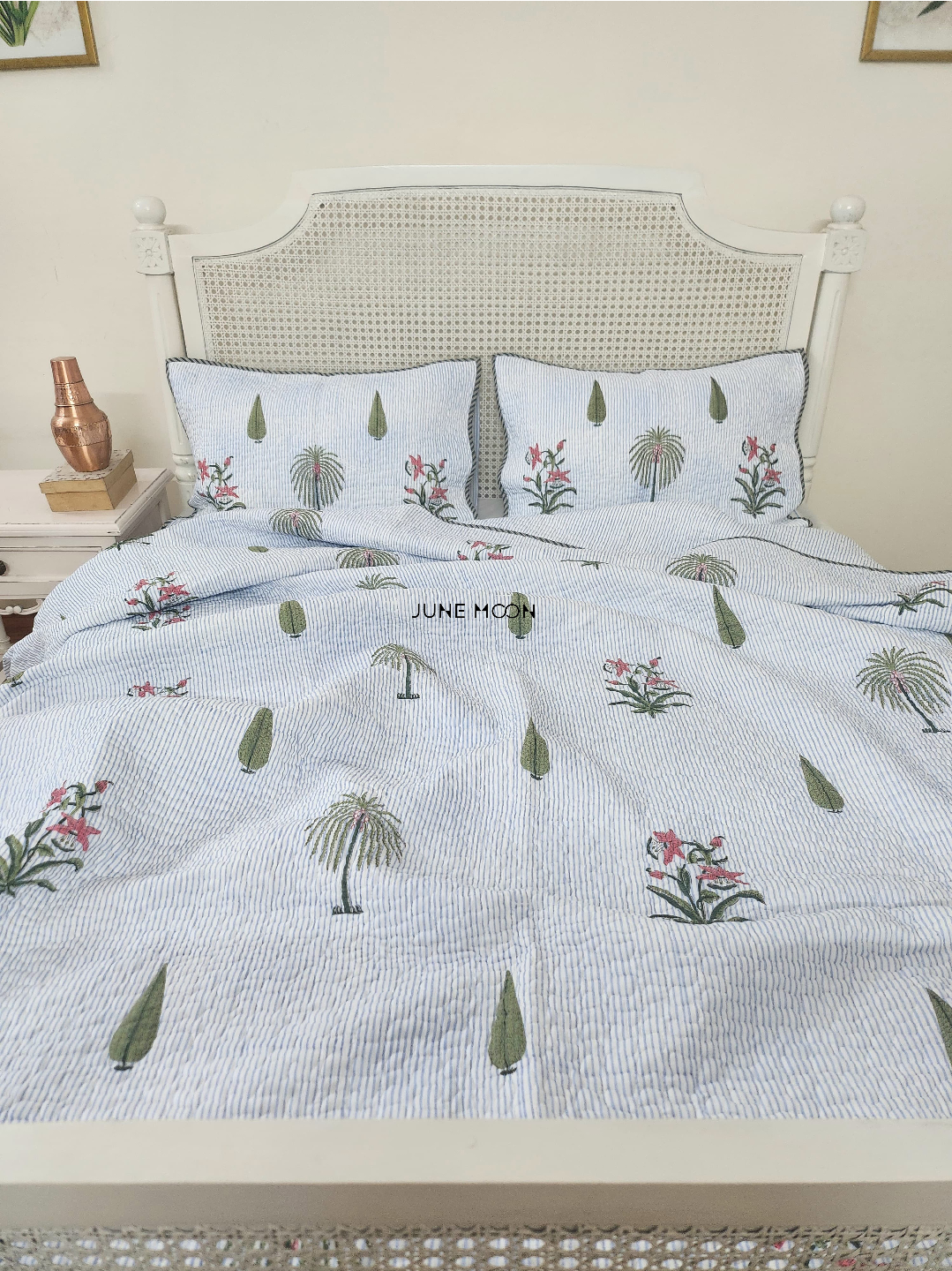Rimjhim - Quilted Bedcover Set