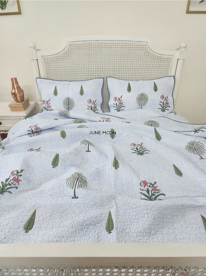 Rimjhim - Quilted Bedcover Set