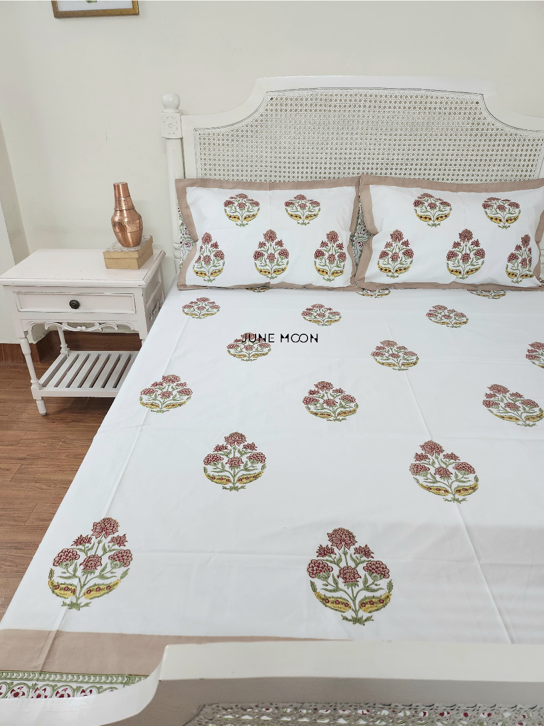 Rustic Terrace - Block Printed Bedsheet Set