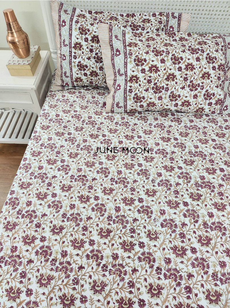 Gehna - Block Printed Bedsheet Set
