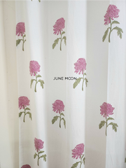 Lady Lilac - Block Printed Curtains