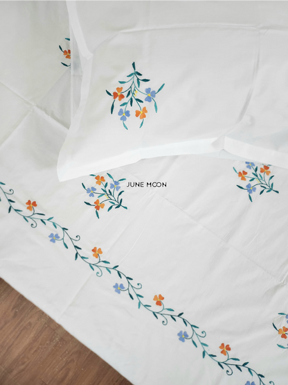 Daffodil - Embroidered Bedsheet Set