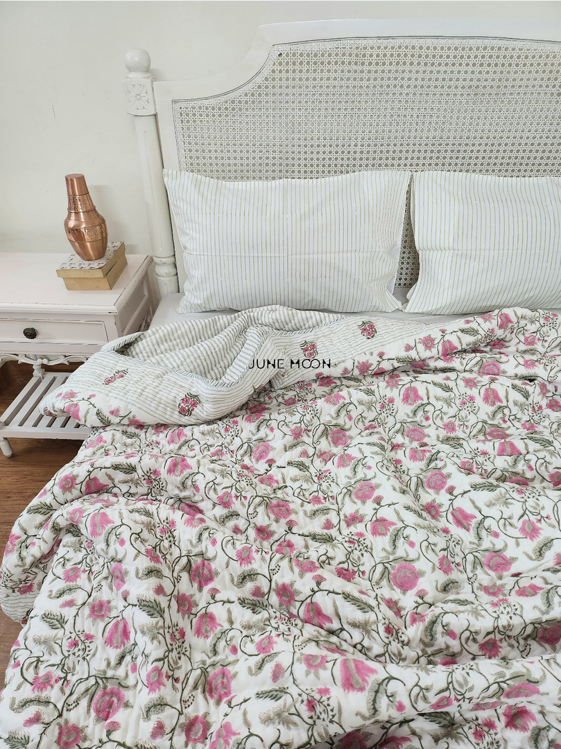 Gauhar - Block Printed Muslin Quilt