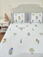 Load image into Gallery viewer, Core Hues - Block Printed Bedsheet Set
