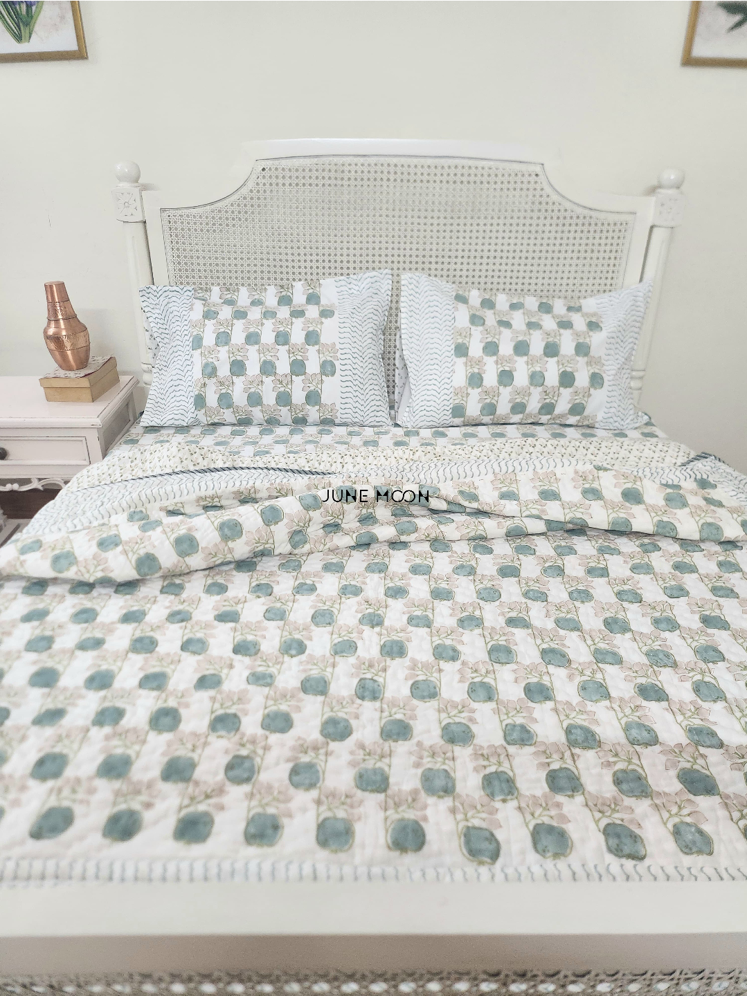 Zehnaseeb - Block Printed Muslin Quilt