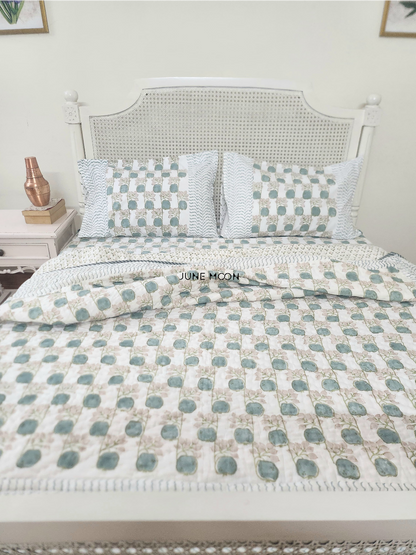 Zehnaseeb - Block Printed Muslin Quilt