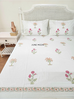 Load image into Gallery viewer, Gulnoor - Block Printed Bedsheet Set
