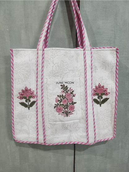 Roza - Block Printed Tote Bag