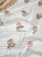 Load image into Gallery viewer, Dainty Whispers - Block Printed Muslin Quilt
