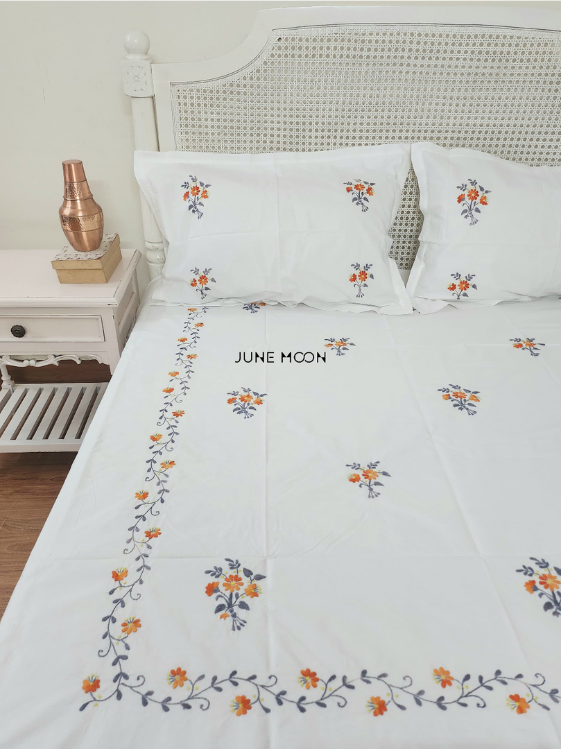 Sienna - Embroidered Bedsheet Set
