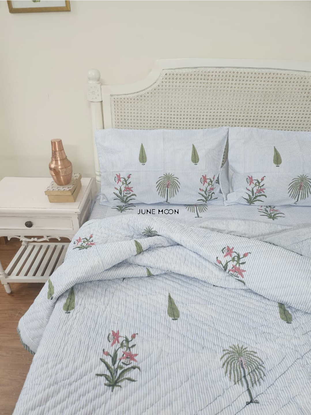 Rimjhim - Block Printed Muslin Quilt