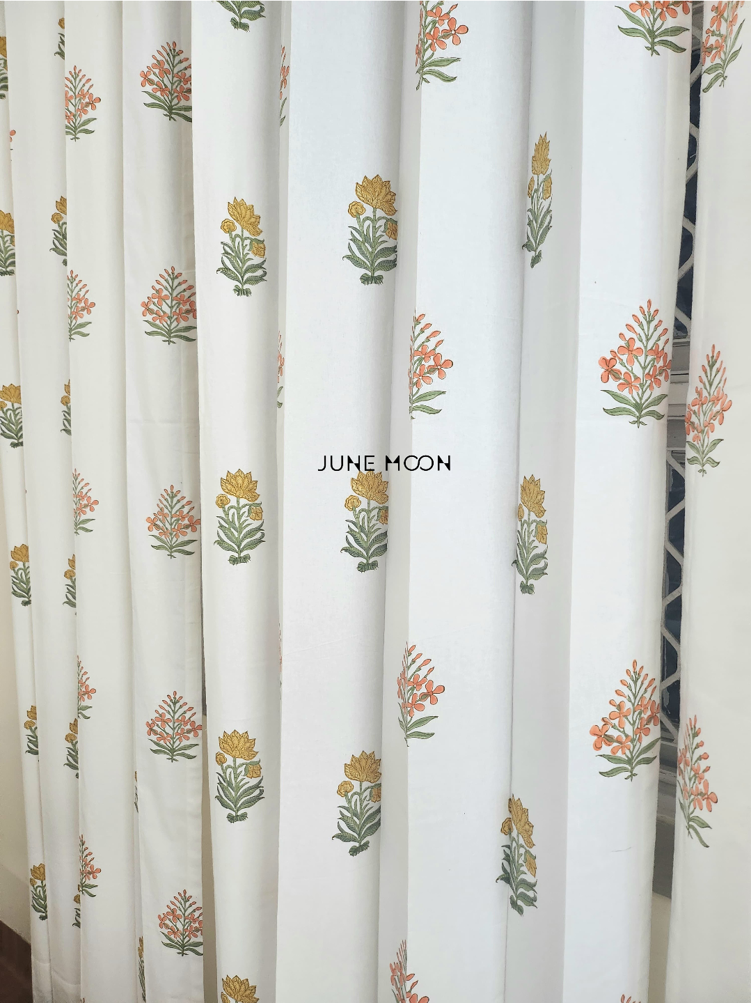Gold Dust - Block Printed Curtains