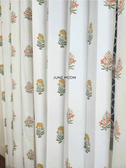 Gold Dust - Block Printed Curtains