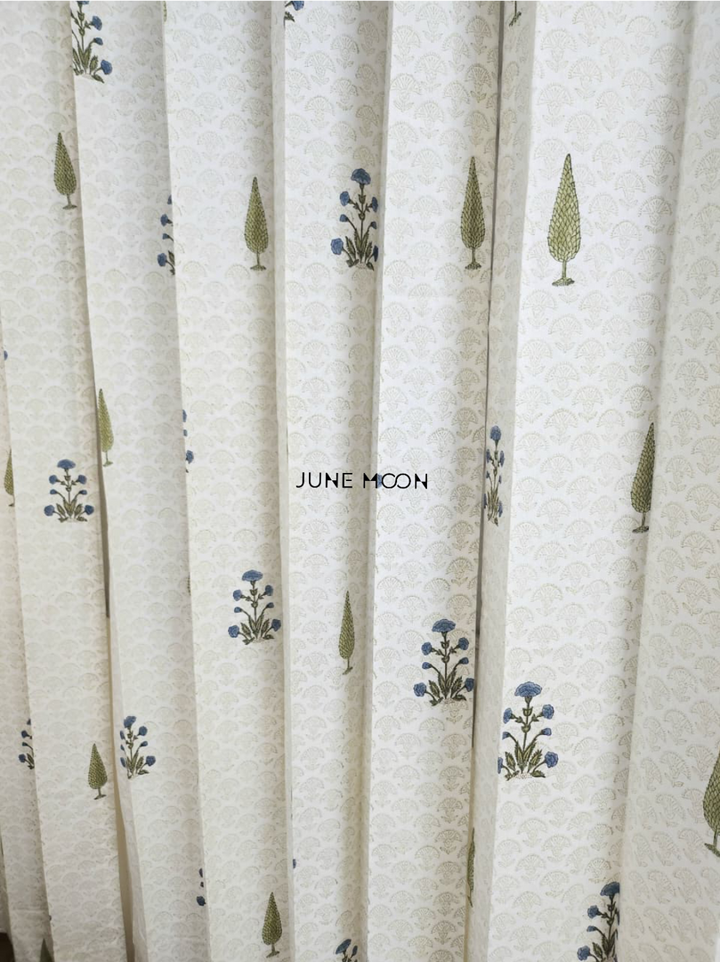 Chandni Bagh - Block Printed Curtains