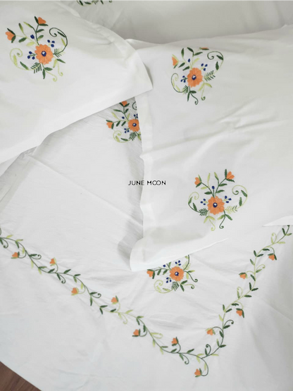 Ginger - Embroidered Bedsheet Set