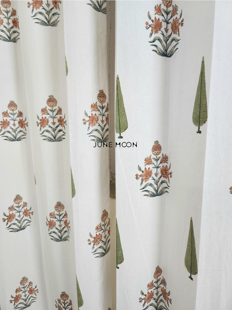 Dhaani - Block Printed Curtains