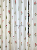 Load image into Gallery viewer, Summer Rouge - Block Printed Curtains
