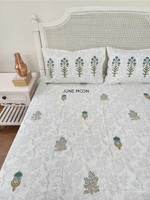 Load image into Gallery viewer, Uphaar - Block Printed Bedsheet Set (Thick Cotton)
