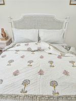 Load image into Gallery viewer, Elle &amp; Rose - Block Printed Muslin Quilt
